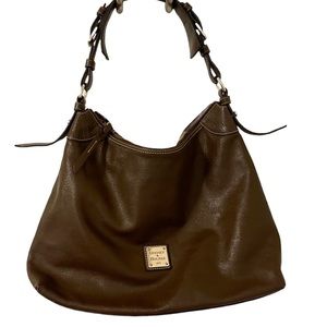 Vintage Dooney & Bourke Large Leather brown shoulder bag / purse No. K8828623